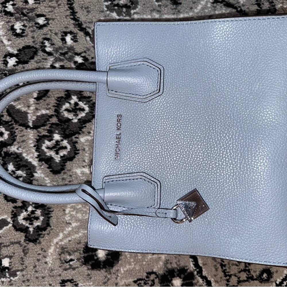 Michael Kors Mercer pale blue purse